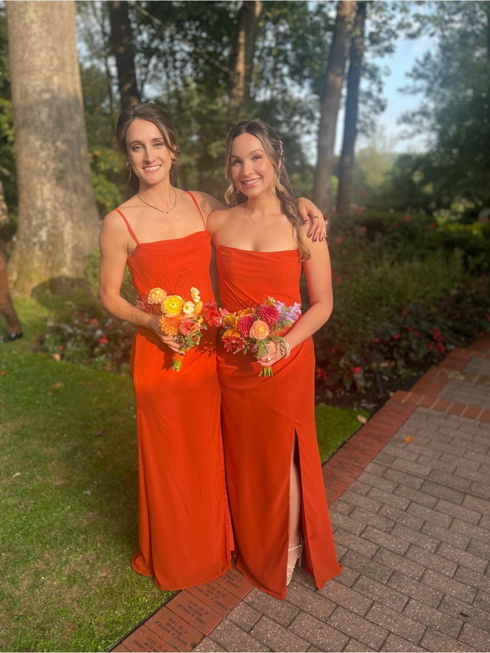 Azazie Strapless or Spaghetti strap Paprika Evening or Bridesmaid Gown - Picture 6 of 7